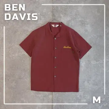 새상품급 Ben Davis 반팔 워크 셔츠 볼링 셔츠 자수 로고