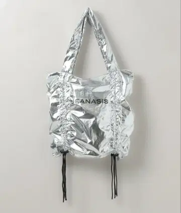 JEANASIS 로고 에코 백 실버