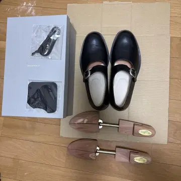 delmonaco 남성용 원 스트랩 블랙 26.0