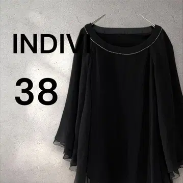 인디비 쉬폰 블라우스 38 블랙