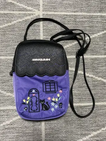 ANNASUMINI 숄더백 고양이 보라색