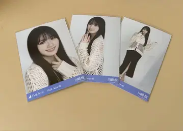 노기자카46 브로마이드 시즈오카 메쉬 니트 카와사키 사쿠라 컴프