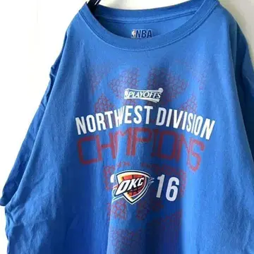 NBA 노스웨스트 데이비슨 티셔츠 XL 스카이블루 구제 의류