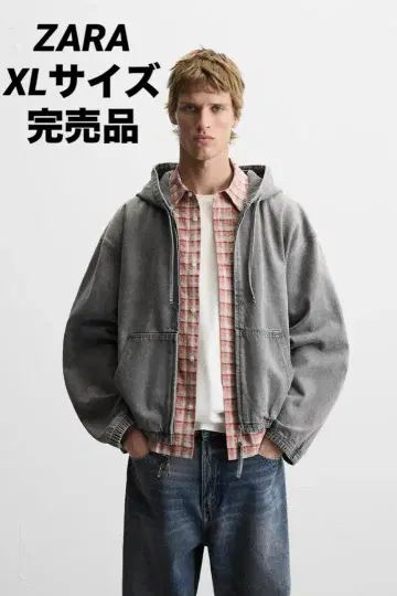 ZARA 자라 ZARA 자라 후드 데님 자켓 XL 사이즈 완판템