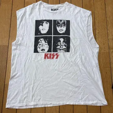 KISS 슬리브리스 티셔츠