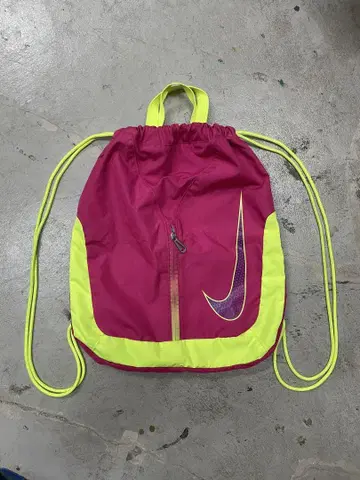 00s NIKE 나이키 냅색 y2k 핑크 형광 스우시