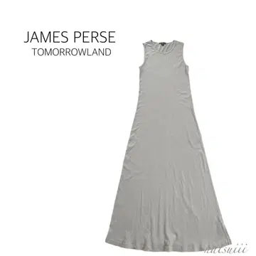 JAMES PERSE . 코튼 스트레치 리브 맥시 원피스