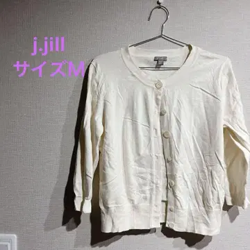 j.jill 화이트 긴팔 가디건 M