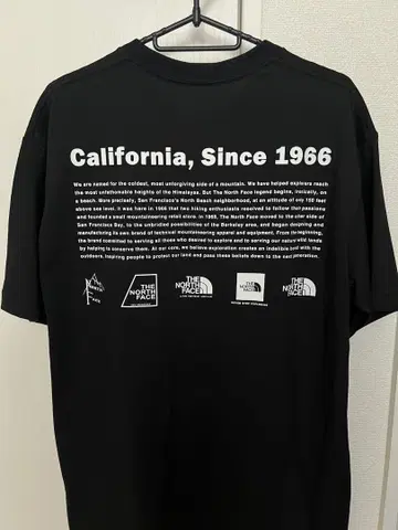 L 사이즈 노스페이스 California 티셔츠 블랙
