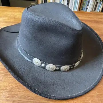 가죽 카우보이 모자 웨스턴 모자 브라운 HENSCHEL HAT