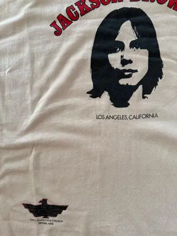 거의 새상품 Jackson Browne 티셔츠 LOS ANGELES