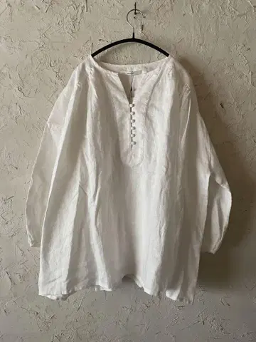 새상품 NIMES 린넨 블라우스
