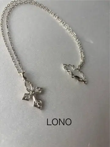 새상품급 LONO 로노 크로스 십자가 하와이안 주얼리 목걸이 실버 925