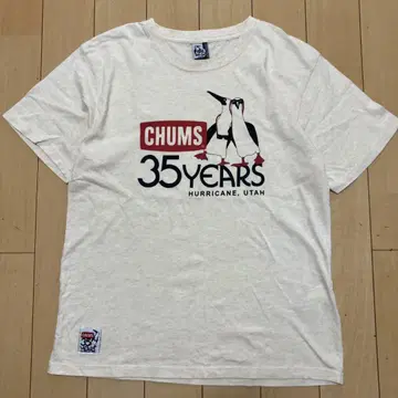 CHUMS 참스 티셔츠 반팔 티셔츠 아이보리 M 사이즈