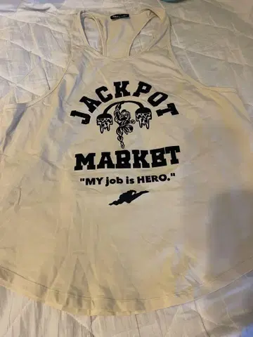 jackpotmarket 탱크탑 XL 크림색
