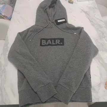 BALR. 그레이 후드 부착 후드티