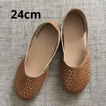 시스루 웨지 샌들 24cm