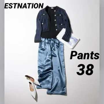 ESTNATION 새틴 와이드 팬츠 size 38