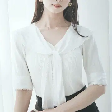 Sustainable 스카프 블라우스 도킹 풀오버 snidel