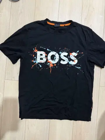 BOSS 릴랙스 핏 티셔츠 S 블랙