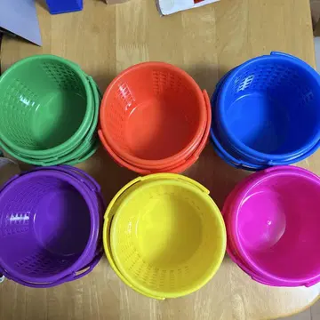 컬러풀 수납 바스켓