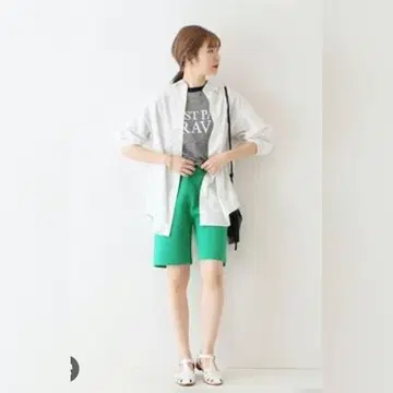 택 포함 slobe iena 밀라노 리브 숏 팬츠