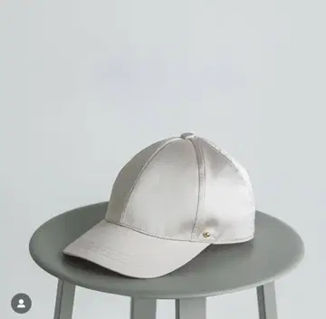 pois 새틴 캡 베이지