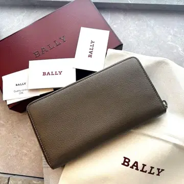 BALLY 발리 라운드 지퍼 장지갑 소가죽 이탈리아제 지갑