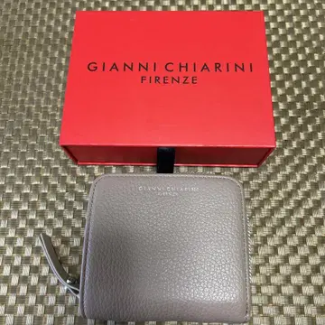 USED 지아니 카리니 두겹 지갑 가죽 GIANNICHIARINI