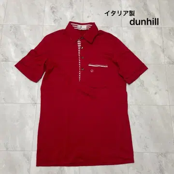 이탈리아제 dunhill 던힐 80년대 피케 셔츠 반팔 포켓 자수