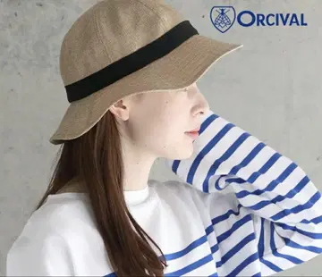 Orcival 베이지 린넨 햇