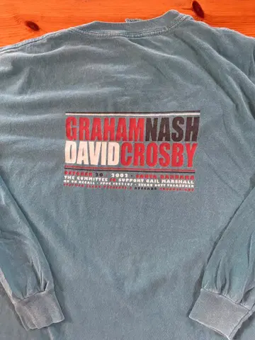 GRAHAM NASH DAVID CROSBY LS 셔츠