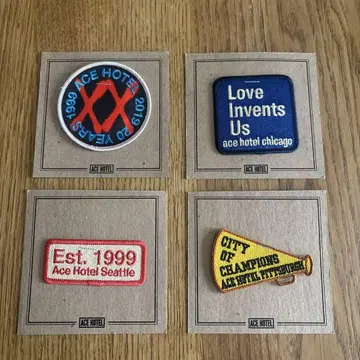 Ace Hotel Patches Set 에이스 호텔 와펜