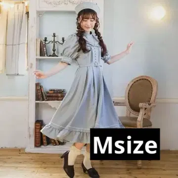 시마무라 마린 아카데미아 원피스 라이트 블루 M 사이즈 클라로리 쿠루미