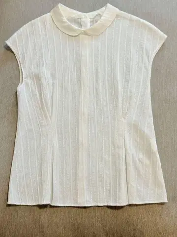 IENA 둥근 카라 슬리브리스 블라우스 셔츠