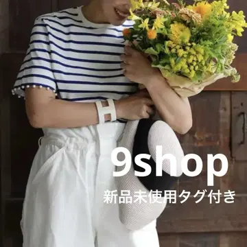 9shop 미사용 새상품 love PEARL T-shirts 보더