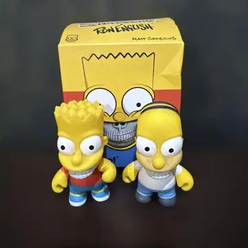 kidrobot 심슨 Ron English 2개 vinyl toy