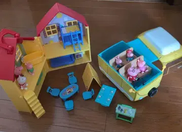 Peppa pig 페파 피그 캠핑카 인형의 집 세트
