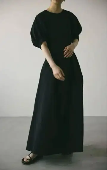 STYLEMIXER 시어서커 개더 슬리브 원피스
