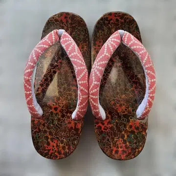 쓰가루 칠기 일본 나막신 받침대 23cm