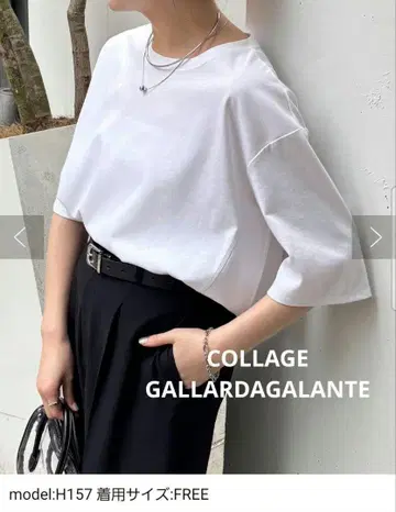 하프 슬리브 분또 절개 티셔츠