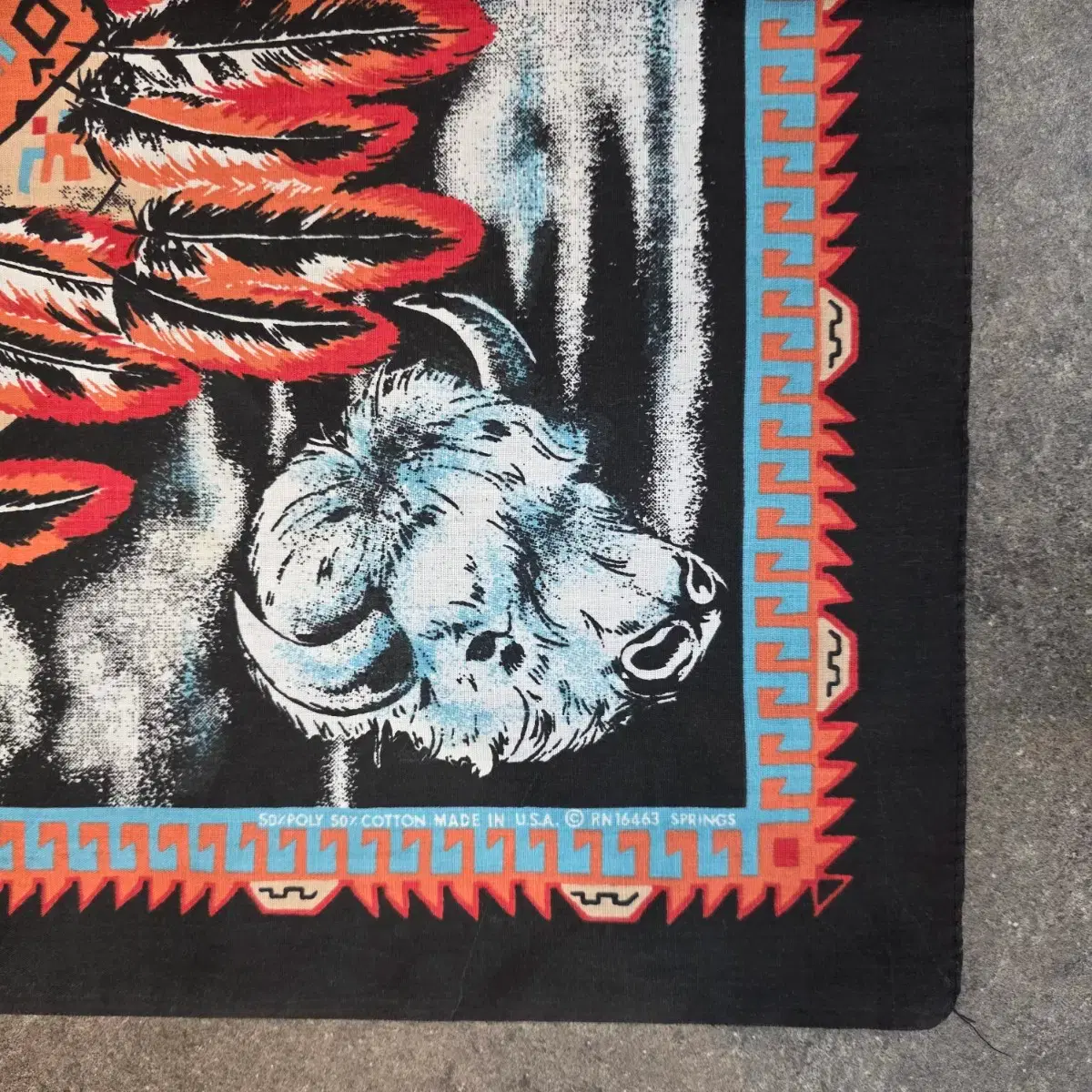 USA Bandana Scarf / Native American #네이티브 아메리칸,#반다나,#스카프,#미국,#빈티지 on  Bunjang Global Site., image size:1200x1200