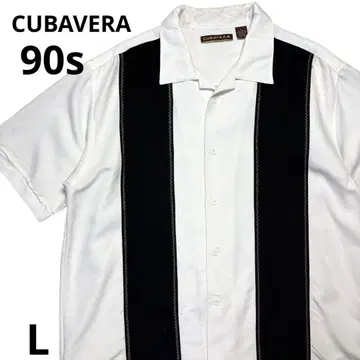 Cubavera 쿠바 셔츠 디자인 셔츠 스트라이프 헤링본 반팔