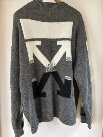 OFF-WHITE MAIN LABEL 니트/스웨터 그레이 XL
