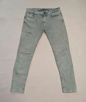 ZARAMAN 데님 스키니 페일 그린 2XL