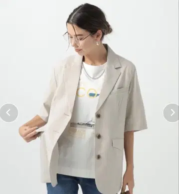 하프 슬리브 자켓