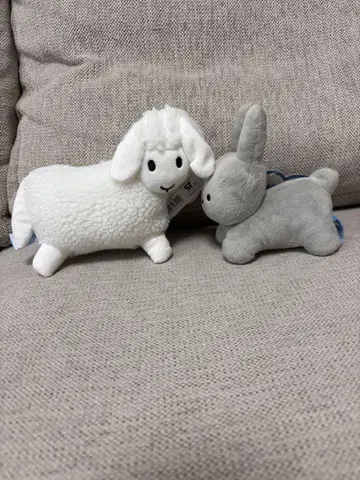 BEANS COLLECTION 화이트 양 토끼 봉제 인형
