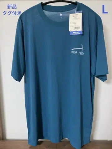 새상품 mont-bell 몽벨 WIC.T 산의 도구 티셔츠 L 청록색