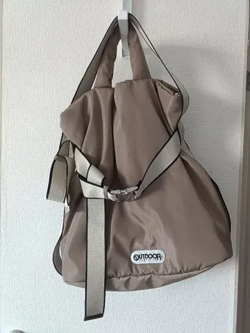 OUTDOOR 베이지 숄더백