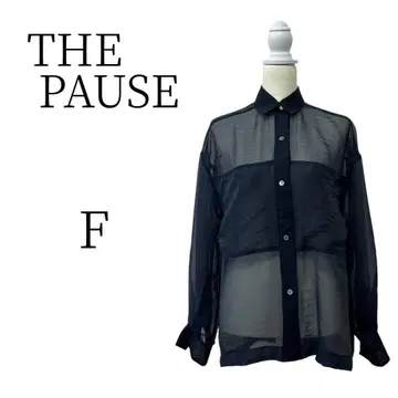 THE PAUSE 더 포즈 파랑 반팔 셔츠/블라우스 FREE SIZE